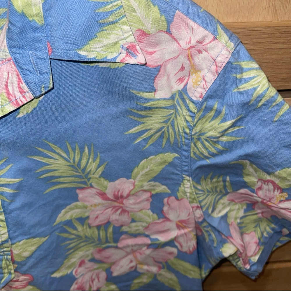 Ralph Lauren Blue and Pink Casual Button Down Shirt - Picture 5 of 9